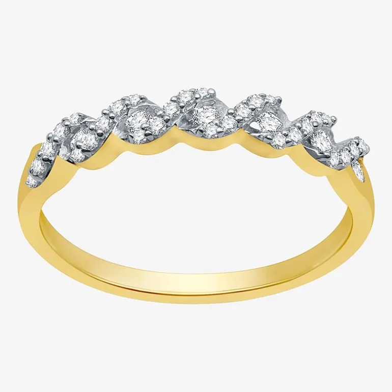I Said Yes (H-I / I1) Womens 1/4 CT. T.W. Lab Grown White Diamond Sterling Silver Anniversary Wedding Band