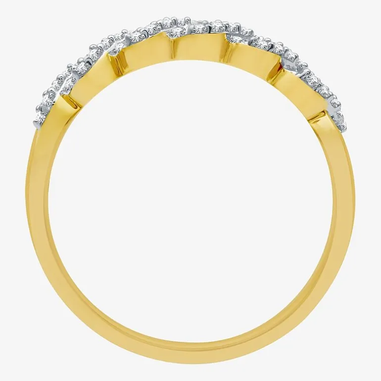 I Said Yes (H-I / I1) Womens 1/4 CT. T.W. Lab Grown White Diamond Sterling Silver Anniversary Wedding Band