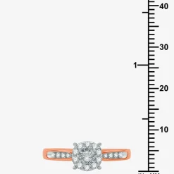 I Said Yes (H-I / I1) Womens 3/8 CT. T.W. Lab Grown White Diamond Sterling Silver Round Side Stone Halo Bridal Set