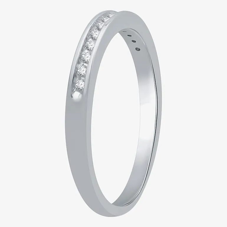 I Said Yes (H-I / I1) Womens 3/8 CT. T.W. Lab Grown White Diamond Sterling Silver Round Side Stone Halo Bridal Set