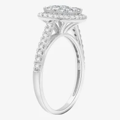 I Said Yes (H-I/I1) Womens 1 1/4 CT. T.W. Lab Grown White Diamond Sterling Silver Wedding Engagement Ring