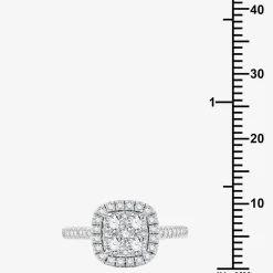 I Said Yes (H-I/I1) Womens 1 1/4 CT. T.W. Lab Grown White Diamond Sterling Silver Wedding Engagement Ring