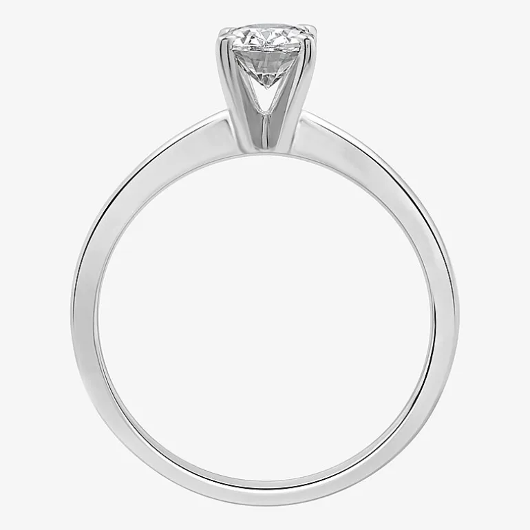 I Said Yes (H-I / I1) Womens 1 CT. T.W. Lab Grown White Diamond Sterling Silver Oval Solitaire Bridal Set