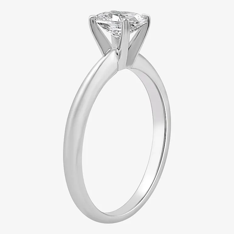 I Said Yes (H-I / I1) Womens 1 CT. T.W. Lab Grown White Diamond Sterling Silver Oval Solitaire Bridal Set