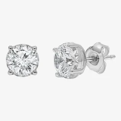 ( I/SI2 ) 2 CT. T.W. Lab-Grown Diamond Sterling Silver or 14K Gold over Silver Round Stud Earrings