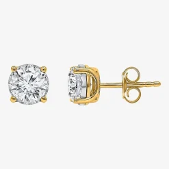 ( I/SI2 ) 2 CT. T.W. Lab-Grown Diamond Sterling Silver or 14K Gold over Silver Round Stud Earrings