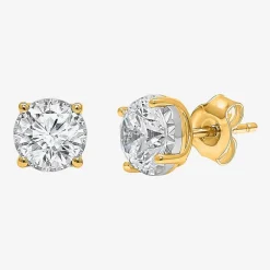( I/SI2 ) 2 CT. T.W. Lab-Grown Diamond Sterling Silver or 14K Gold over Silver Round Stud Earrings