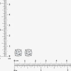( I/SI2 ) 2 CT. T.W. Lab-Grown Diamond Sterling Silver or 14K Gold over Silver Round Stud Earrings
