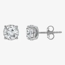 ( I/SI2 ) 2 CT. T.W. Lab-Grown Diamond Sterling Silver or 14K Gold over Silver Round Stud Earrings