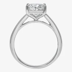 (I / Si2) Womens 2 CT. Lab Grown White Diamond Solitaire Engagement Ring