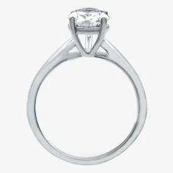 (I / SI2) Womens 2 CT. Lab-Grown White Diamond 14K Gold Pear Solitaire Engagement Ring