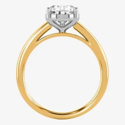 (I / Si2) Womens 2 CT. Lab Grown White Diamond Pear Solitaire Engagement Ring