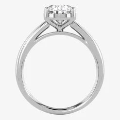 (I / Si2) Womens 2 CT. Lab Grown White Diamond Pear Solitaire Engagement Ring