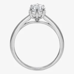(I / Si2) Womens 2 CT. Lab Grown White Diamond Marquise Solitaire Engagement Ring