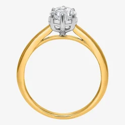 (I / Si2) Womens 2 CT. Lab Grown White Diamond Marquise Solitaire Engagement Ring