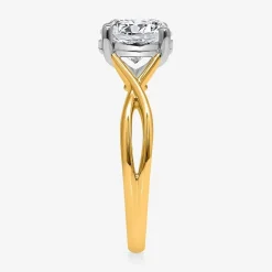 (I / Si2) Womens 2 CT. T.W. Lab Grown White Diamond Sterling Silver Round Solitaire Engagement Ring