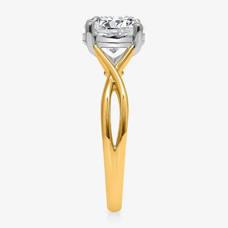 (I / Si2) Womens 2 CT. T.W. Lab Grown White Diamond Sterling Silver Round Solitaire Engagement Ring