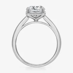 (I / Si2) Womens 2 CT. T.W. Lab Grown White Diamond Sterling Silver Round Solitaire Engagement Ring