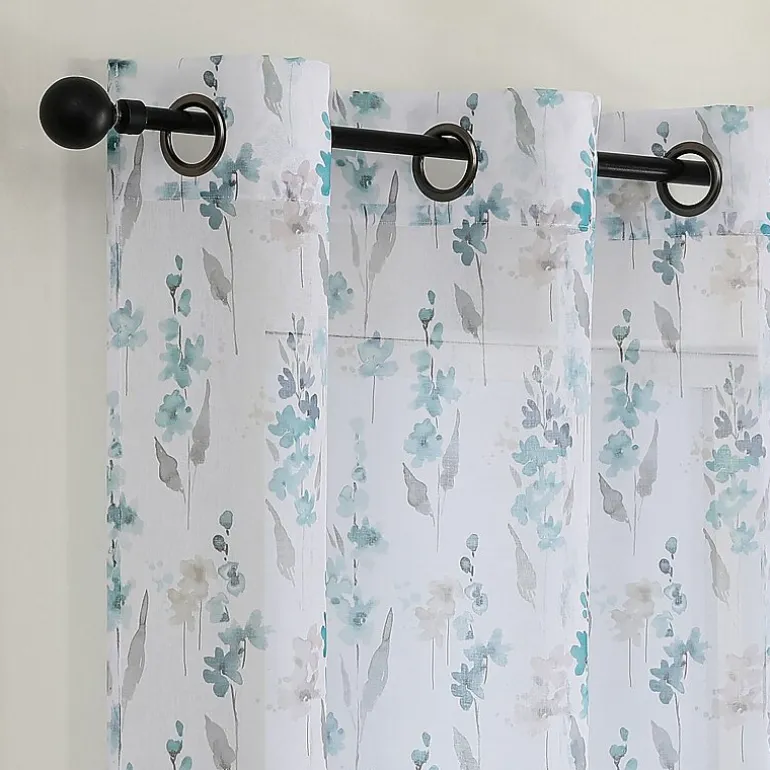 Isla Sheer Grommet Top Sheer Set of 2 Curtain Panel