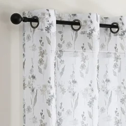 Isla Sheer Grommet Top Sheer Set of 2 Curtain Panel