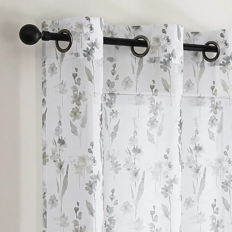 Isla Sheer Grommet Top Sheer Set of 2 Curtain Panel