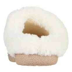 Isotoner Clara Emroidered Microsuede Hoodback Womens Memory Foam Clog Slippers