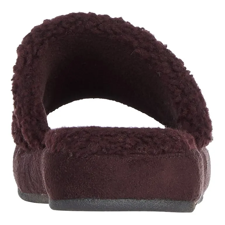 Isotoner Clara Recycled Berber Womens Memory Foam Slip-On Slippers