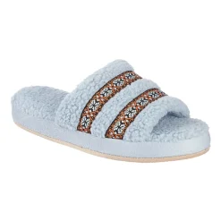 Isotoner Clara Recycled Berber Womens Memory Foam Slip-On Slippers