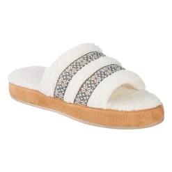 Isotoner Clara Recycled Berber Womens Memory Foam Slip-On Slippers