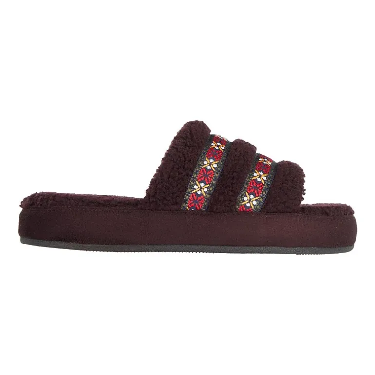 Isotoner Clara Recycled Berber Womens Memory Foam Slip-On Slippers
