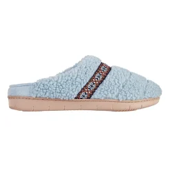 Isotoner Clara Recycled Berber Hoodback Womens Memory Foam Clog Slippers