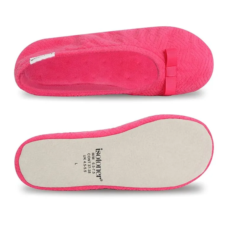Isotoner Gemma Womens Ballerina Slippers