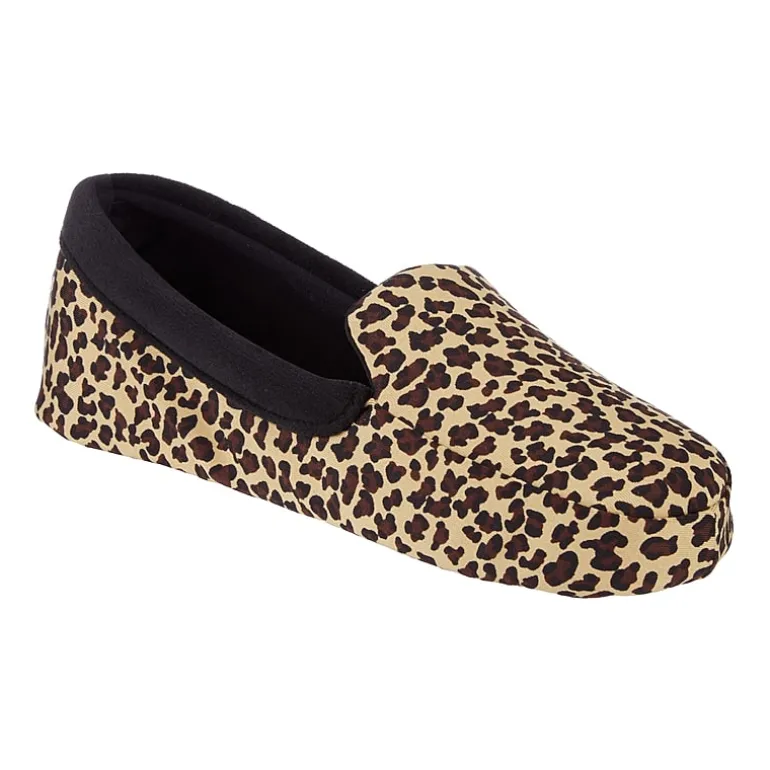 Isotoner Ivy Spandex Velour Womens Moccasin Slippers