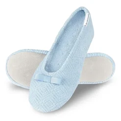 Isotoner Microterry Womens Ballerina Slippers