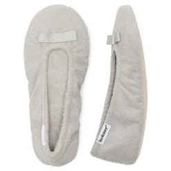 Isotoner Microterry Womens Ballerina Slippers