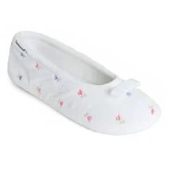 Isotoner Microterry Womens Ballerina Slippers