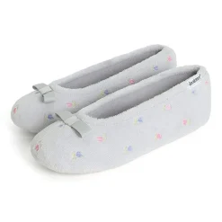 Isotoner Microterry Womens Ballerina Slippers