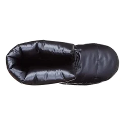 Isotoner Mikaela Nylon Puffer Womens Memory Foam Bootie Slippers