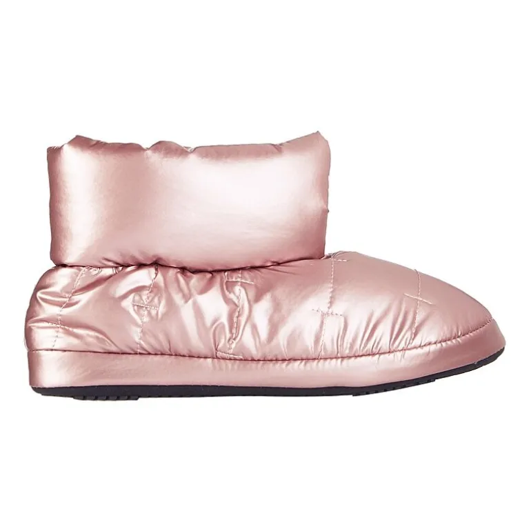 Isotoner Mikaela Nylon Puffer Womens Memory Foam Bootie Slippers