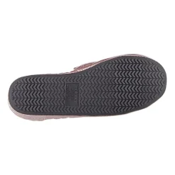 Isotoner Mikaela Nylon Puffer Closedback Womens Memory Foam Slip-On Slippers