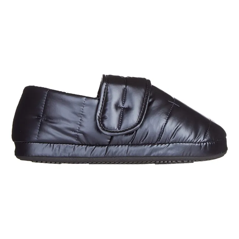 Isotoner Mikaela Nylon Puffer Closedback Womens Memory Foam Slip-On Slippers