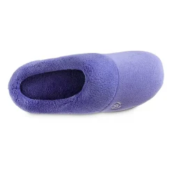 Isotoner® Mixed Microterry Hoodback Clog Slippers
