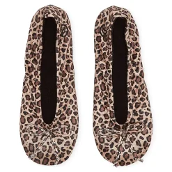 Isotoner Satin Womens Ballerina Slippers