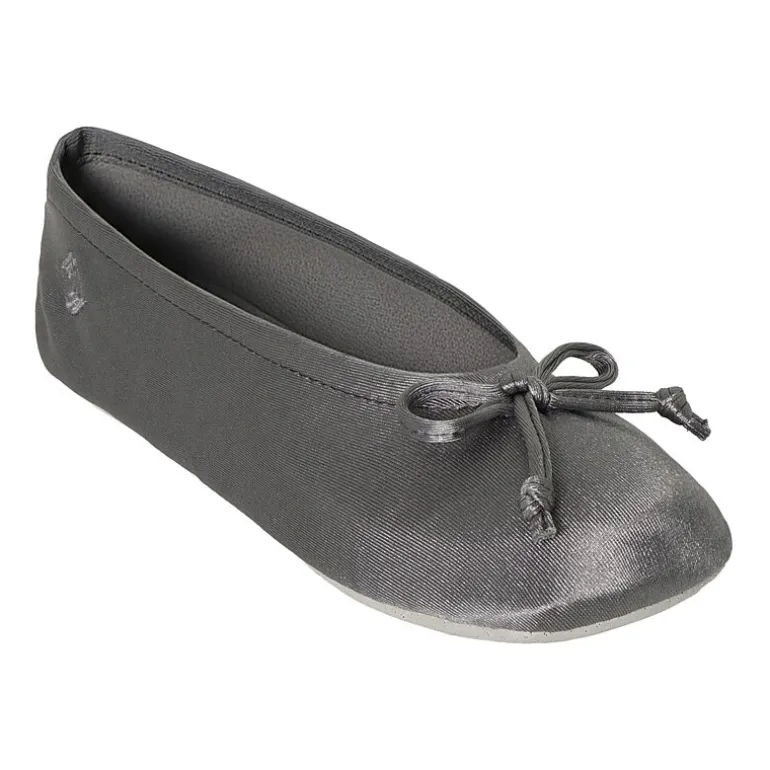 Isotoner Satin Womens Ballerina Slippers