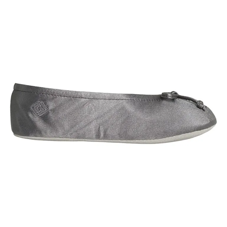 Isotoner Satin Womens Ballerina Slippers