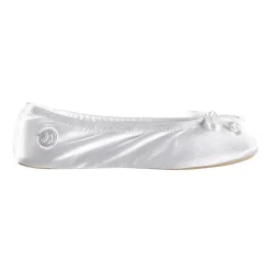 Isotoner Satin Womens Ballerina Slippers