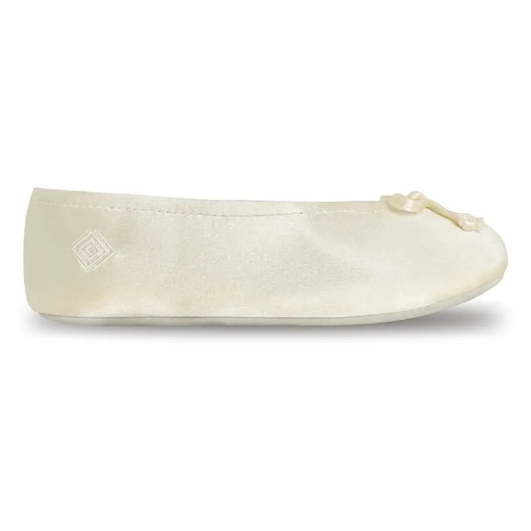 Isotoner Satin Womens Ballerina Slippers