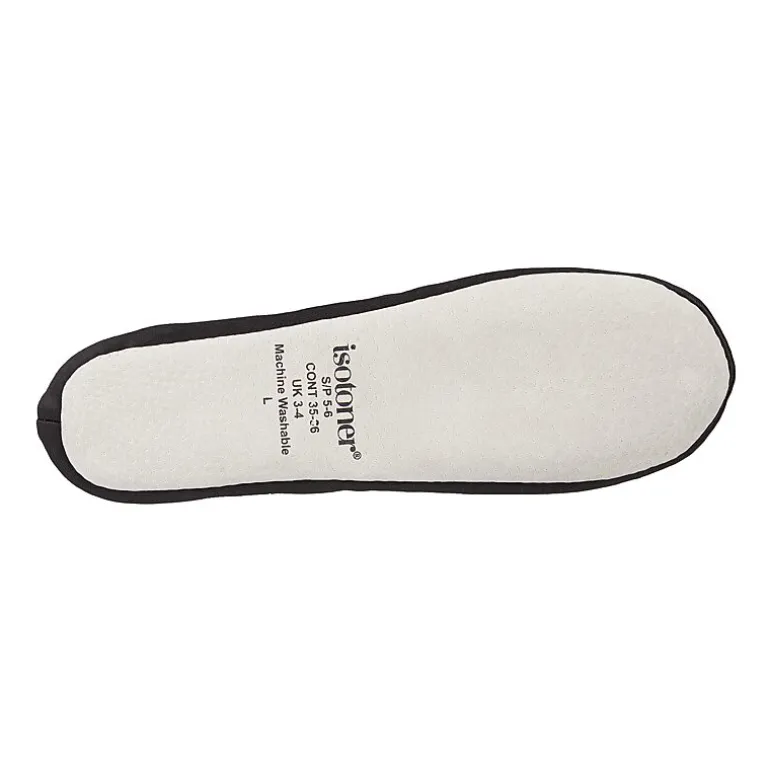 Isotoner Satin Womens Ballerina Slippers