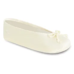 Isotoner Satin Womens Ballerina Slippers