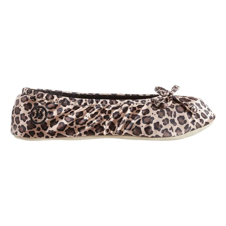 Isotoner Satin Womens Ballerina Slippers